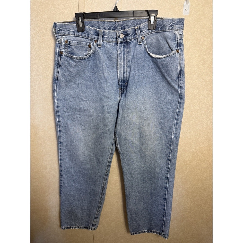Levi's 550 Jeans Mens 36x30 Blue Medium Wash - Picture 2 of 16